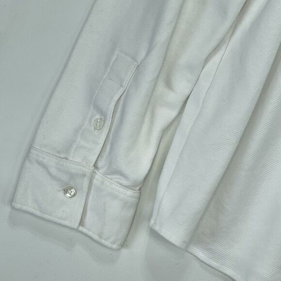 Steve & Barrys Mens XXL Shirt Cotton Blend Button Down White Office Work - Picture 13 of 16